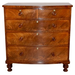 19th Century English Bow Front Chest