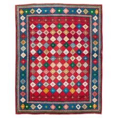 Contemporary Mid-20th Century Handmade Persian Mahal Throw Rug