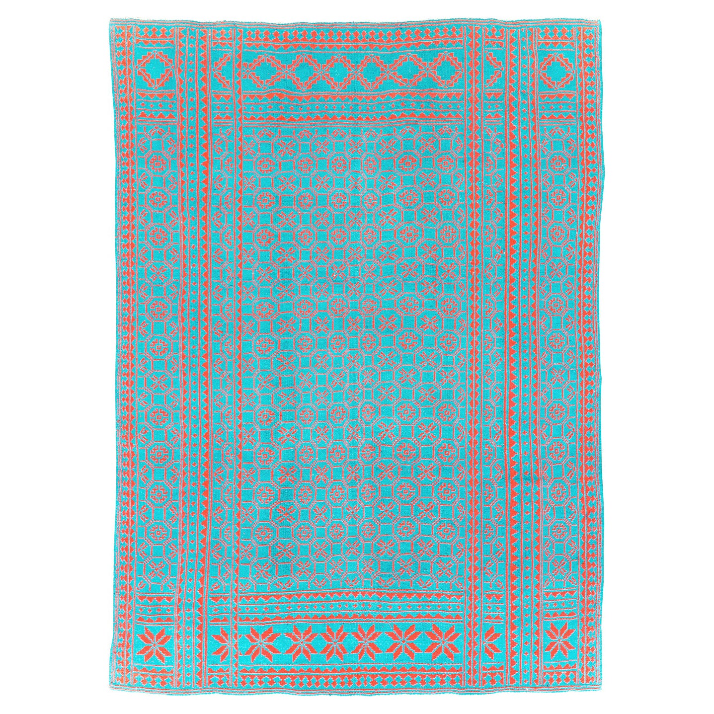 Handgefertigter persischer flachgewebter Kelim-Teppich in Zimmergröße aus der Mitte des 20. Jahrhunderts im Angebot