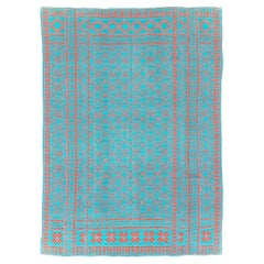 Mid-20th Century Handmade Persian Flat-Weave Kilim Room Size Carpet