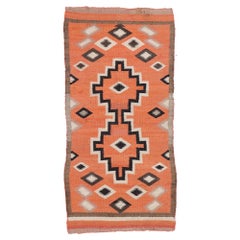 Antique Navajo Kilim Rug with Southwestern Tribal Style