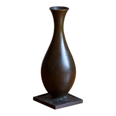 GAB Guldsmedsaktiebolaget, Small Vase or Vessel, Bronze, Sweden, 1930s