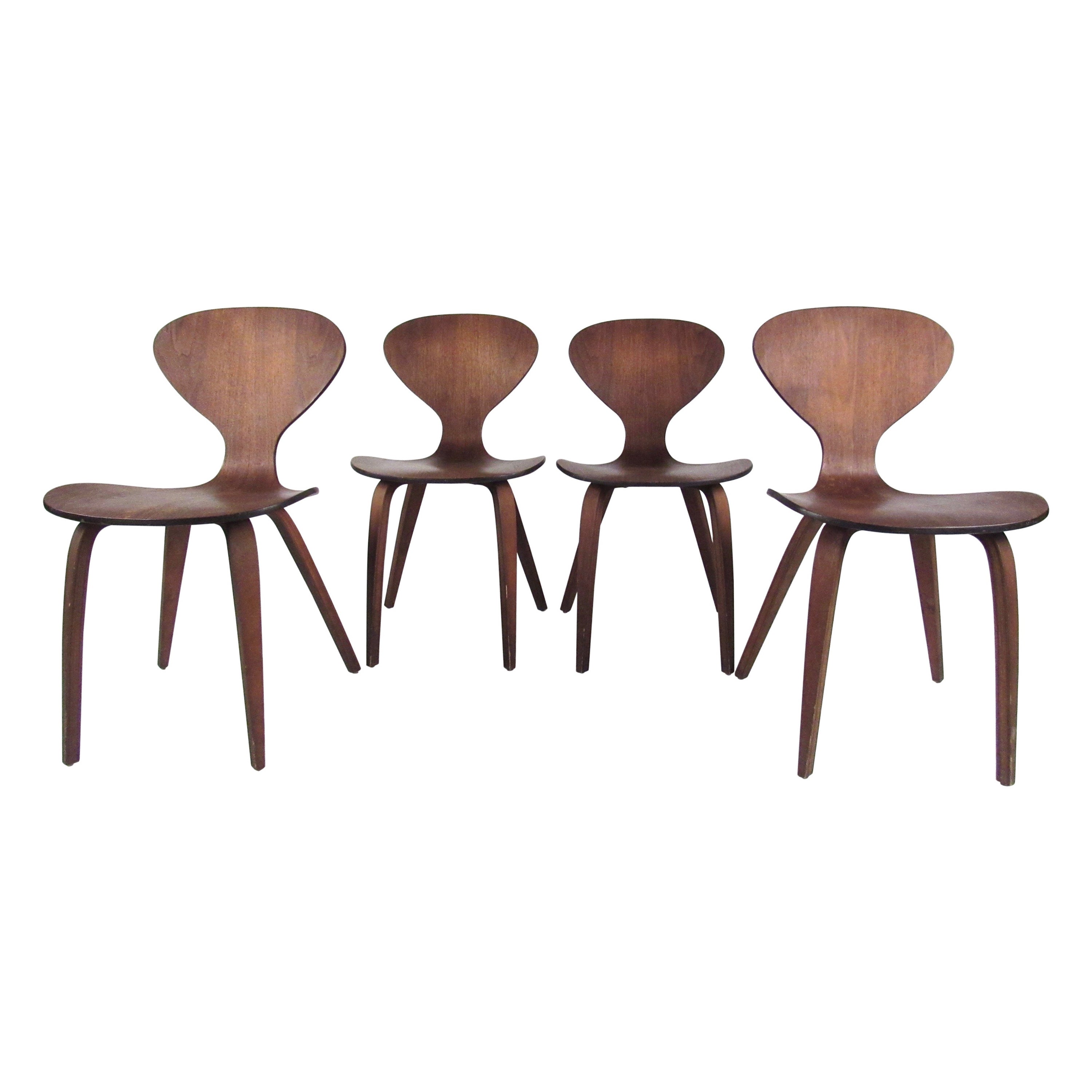 Three Vintage Dining Chairs After Norman Cherner