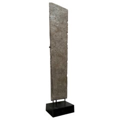 Antique 15th Century Monumental Monolithic Stone Slab with Fossiles