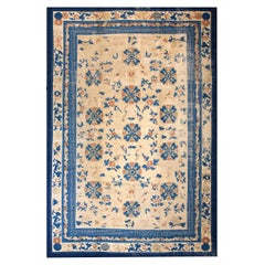 Antique Late 19th Century Chinese Ningxia Carpet ( 10'4" x 15'6" - 315 x 473 )