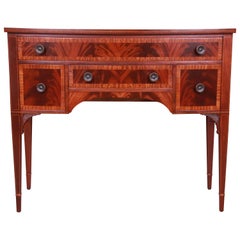 Credenza buffet o bar server in mogano Landstrom Georgian Flame, rifinito