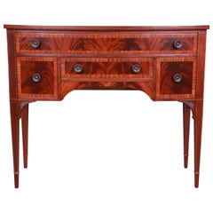 Landstrom Georgianisches Sideboard aus geflammtem Mahagoni, Buffet- oder Barservierer, neu lackiert