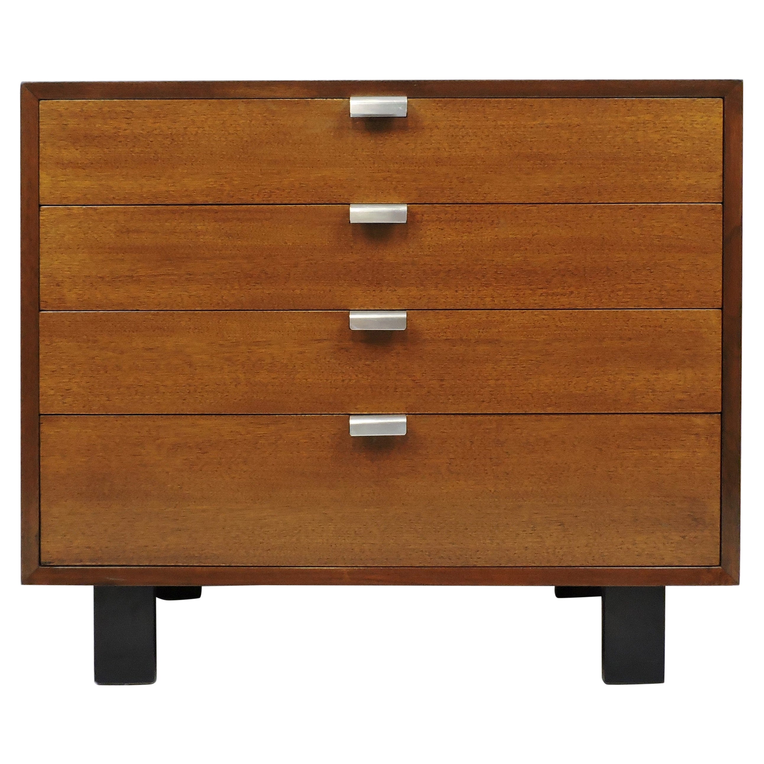 George Nelson for Herman Miller Basic Series Walnut Cabinet Chest of Drawers