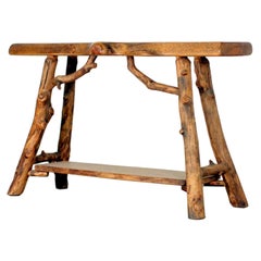 Rustic Pine Console or Sofa Table
