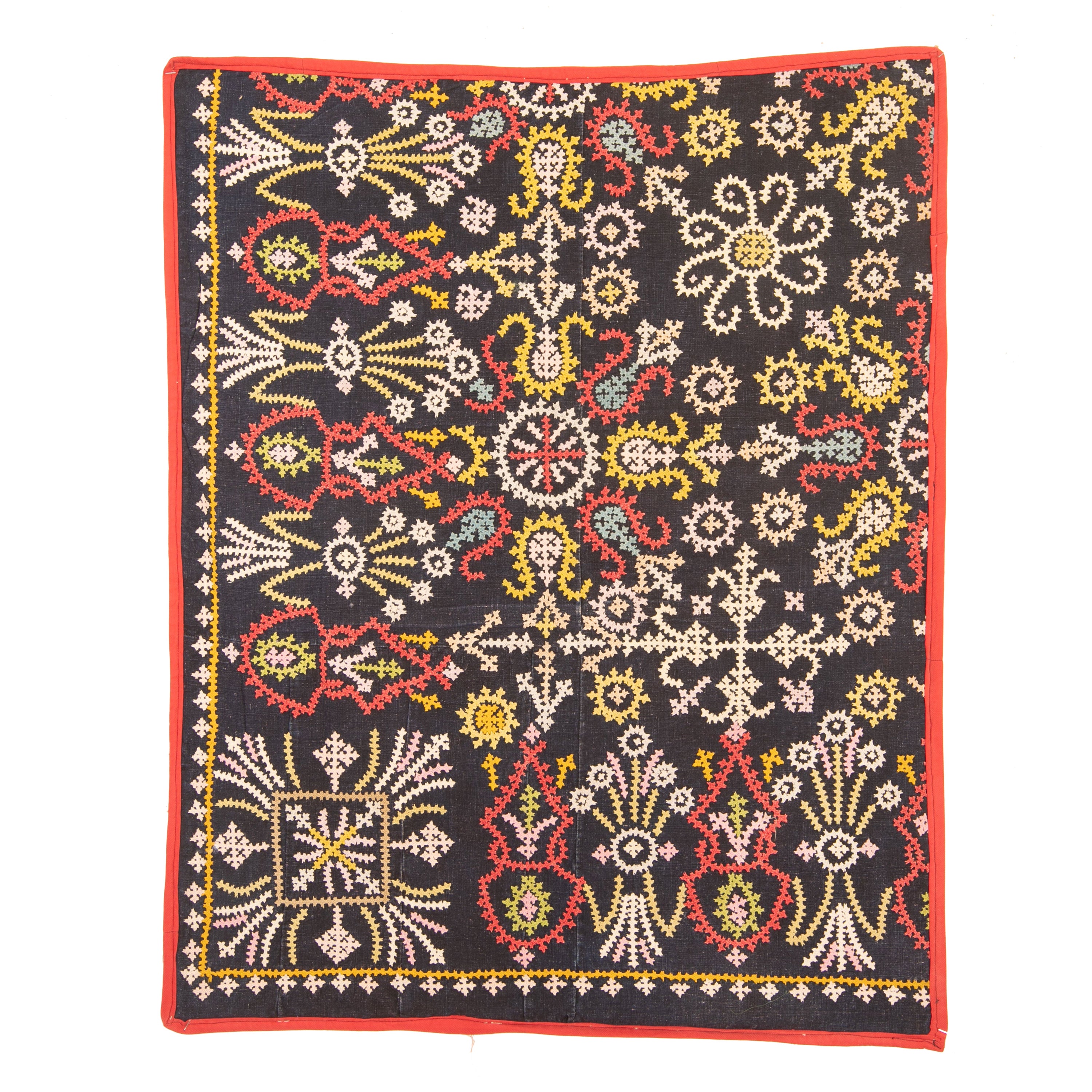 Antique Armenian Marash Embroidery Fragment, Late 19th C