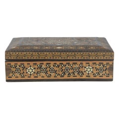 Vintage North African Marquetry Box