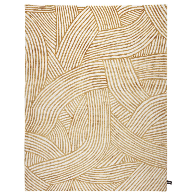 cc-tapis Rug Inky Dhow Gold by Bethan Gray For Sale
