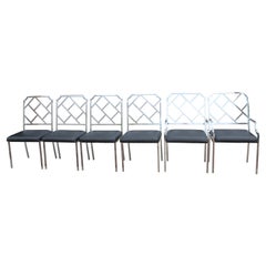 Six Chrome Dining Chairs by Milo Baughman for Design Institute of America (DIA)