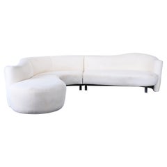 Vladimir Kagan Style Sectional Sofa by Weiman, 1980s