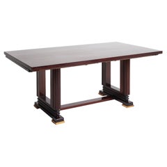 Art Deco Mahogany Extending Dining Table by Gauthier Poinsignon