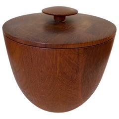 Earnest Sohn Solid Teak Ice Bucket