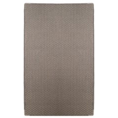 Grey Natural Fiber and Tin Handcrafted Area Rug 5'7"x7'11" by Tapistelar