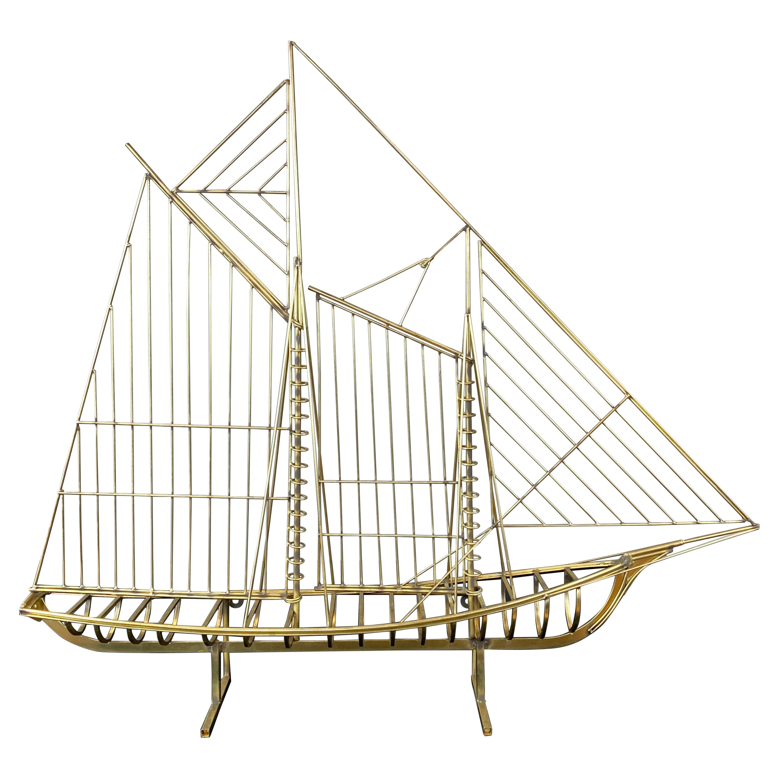 "Mariner" Clipper Ship Sculpture, Curtis Jeré for Artisan House