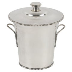 1940s French Art Deco Silver Plate Ice Bucket