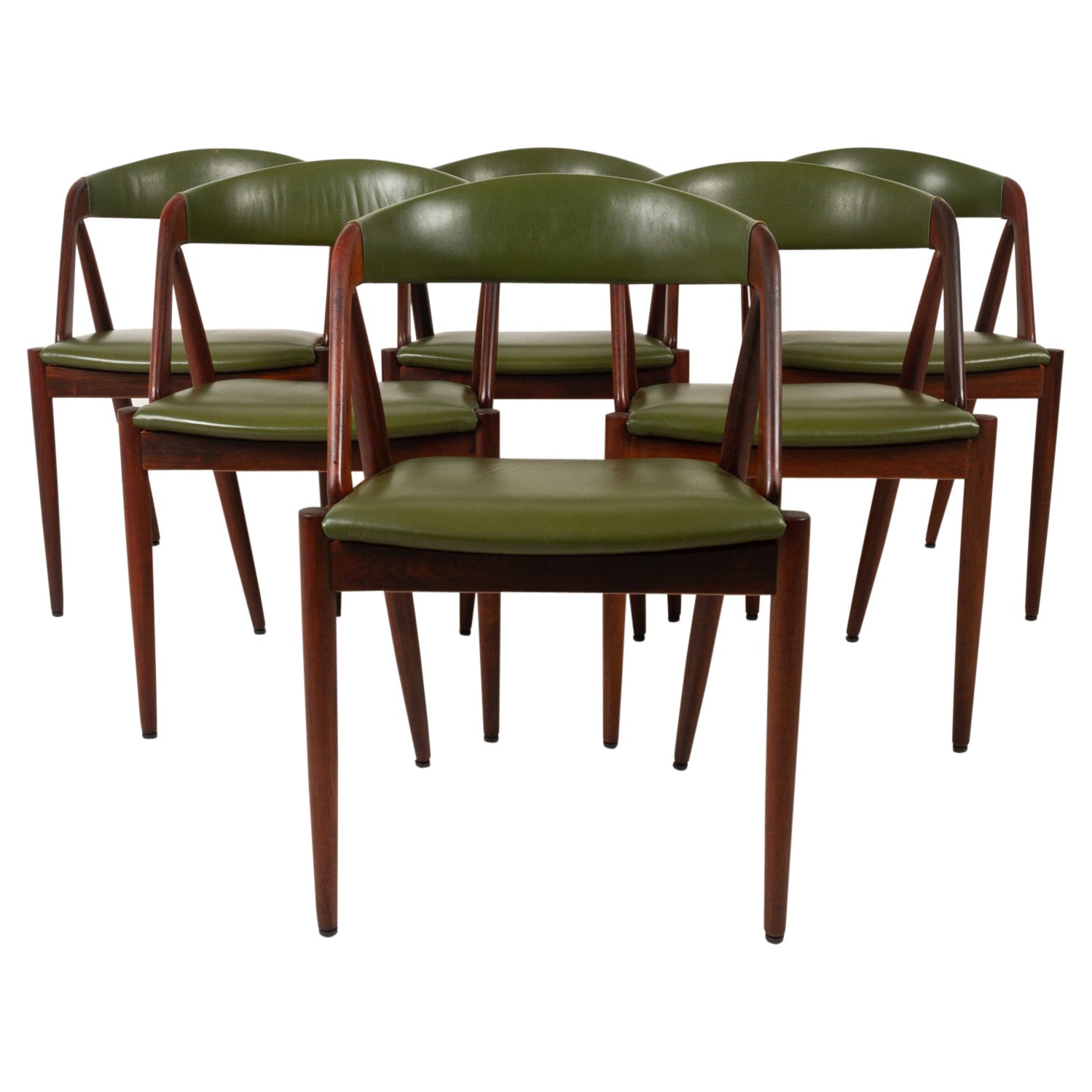 Danish Modern Rosewood Dining Chairs by Kai Kristiansen 1960s, Set of 6