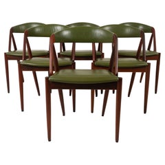 Vintage Danish Modern Rosewood Dining Chairs by Kai Kristiansen 1960s, Set of 6