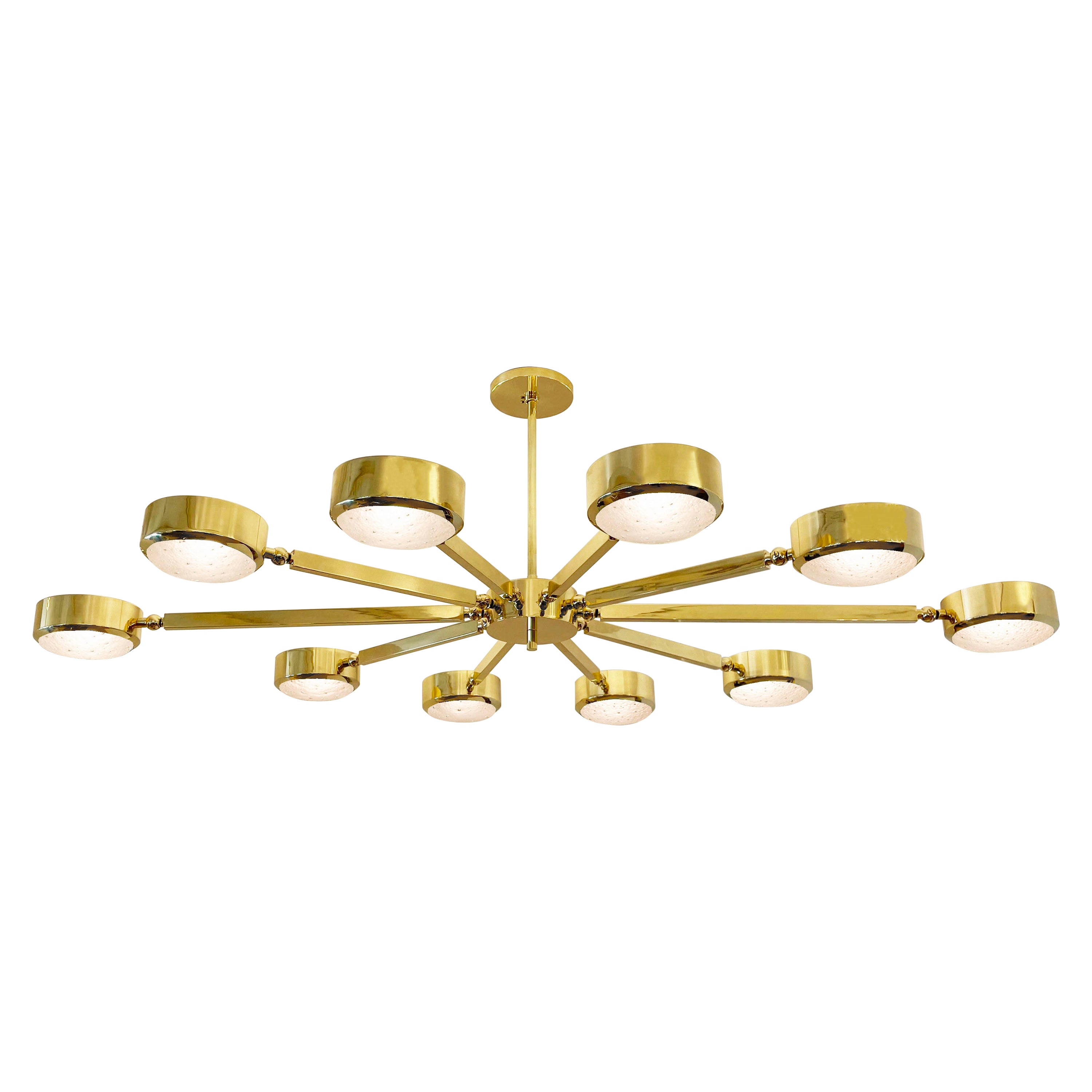 Oval Oculus Articulating Ceiling Light by Gaspare Asaro -Murano Glass