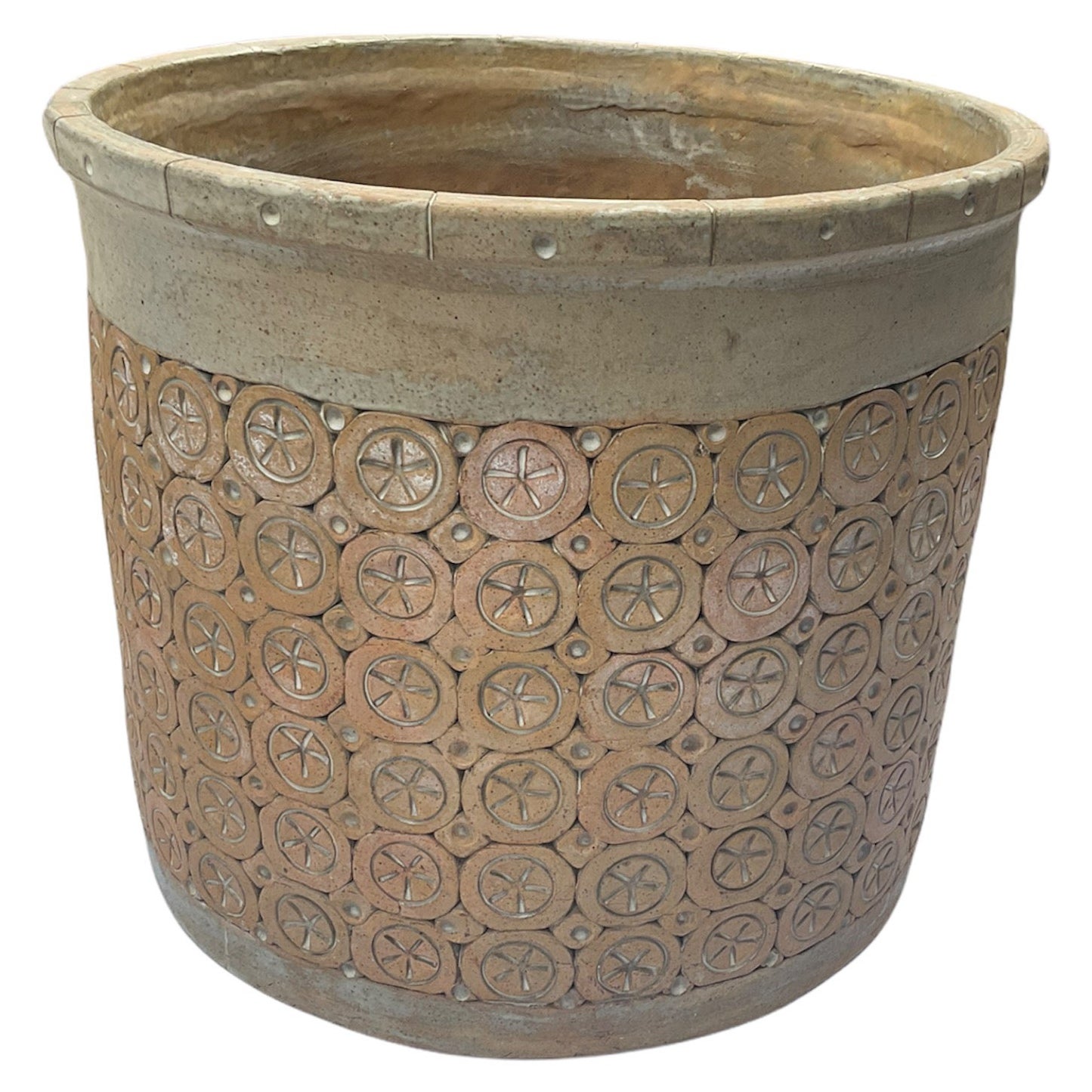 Isla Del Sol Puerto Rico Stoneware Round Planter