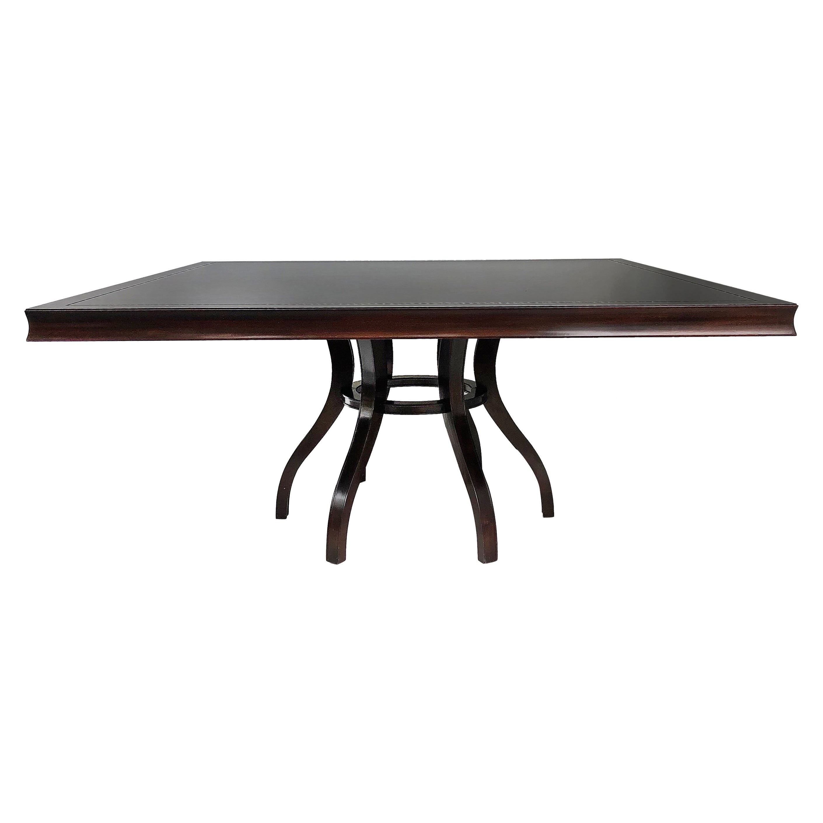 Colombo Mobili 'Italy', Baker Custom Square Dining Table in Mahogany For Sale