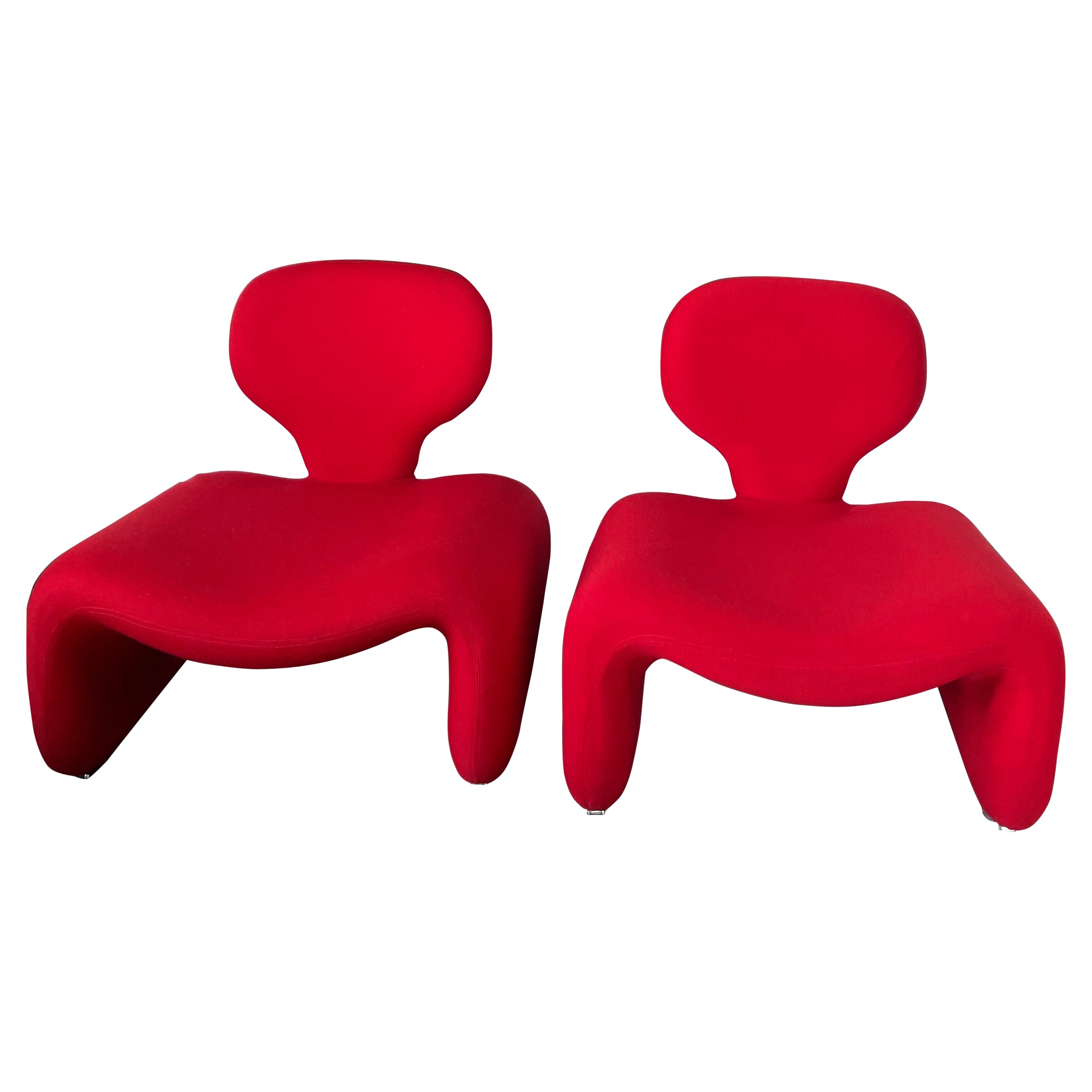 Pair of Djinn Chairs, 1960s, by Olivier Mourgue for Airborne