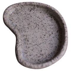 Free Form Puddle Plate in Stracciatella Clay with Sheer Glaze​