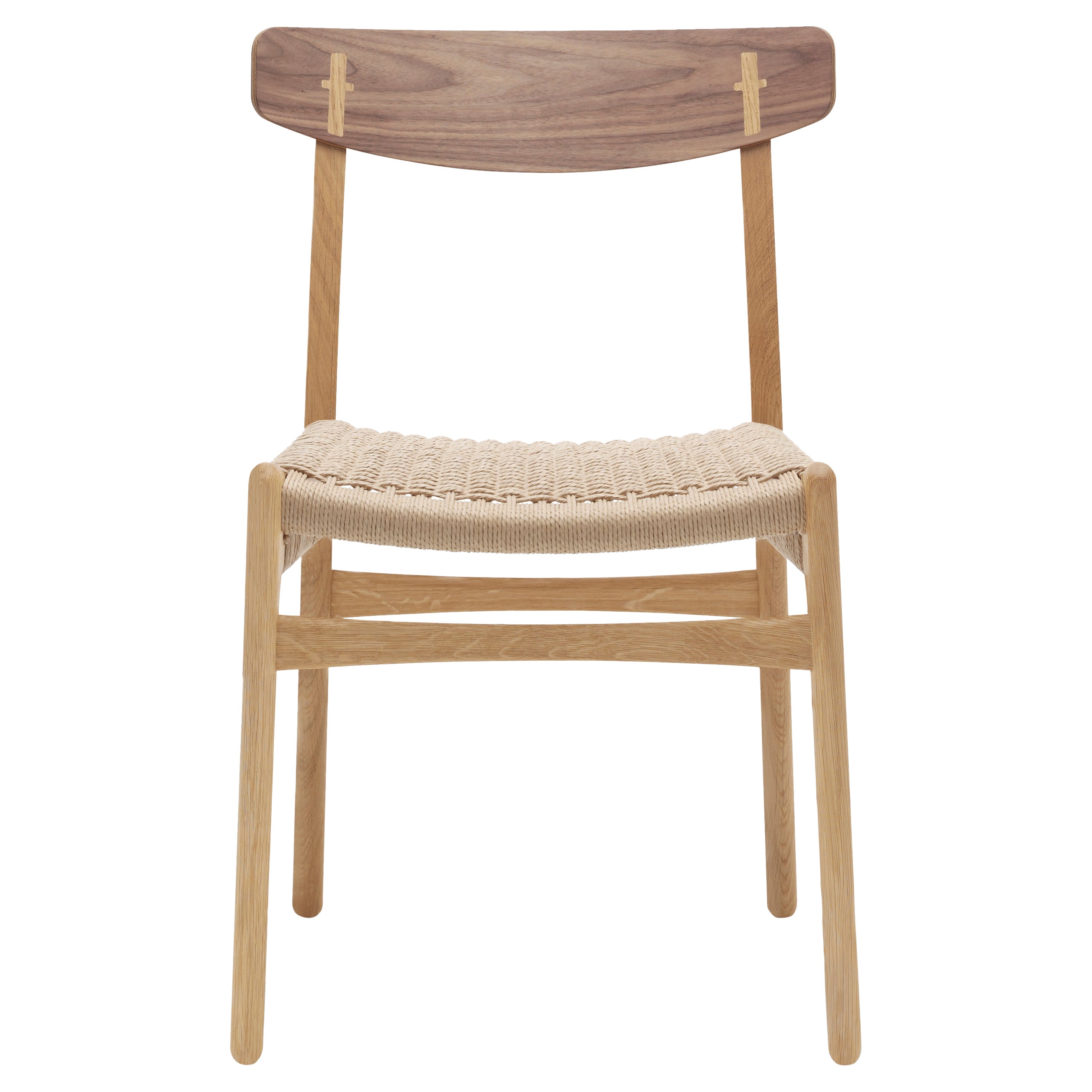 CH23 Dining Chair in Oak/Walnut Oil & Natural Papercord Seat by Hans J. Wegner