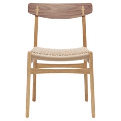 CH23 Dining Chair in Oak/Walnut Oil & Natural Papercord Seat by Hans J. Wegner