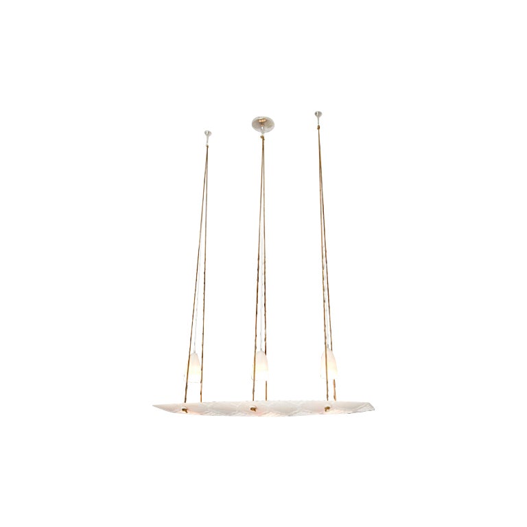 Vaisseau Jali Chandelier in White Marble by Paul Mathieu for Stephanie Odegard For Sale
