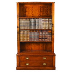 Used English Mahogany Concealed Flat Screen TV Cabinet, Late 20th Century