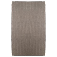 Grey Natural Fiber and Tin Handcrafted Area Rug 2'11"x4'11" by Tapistelar