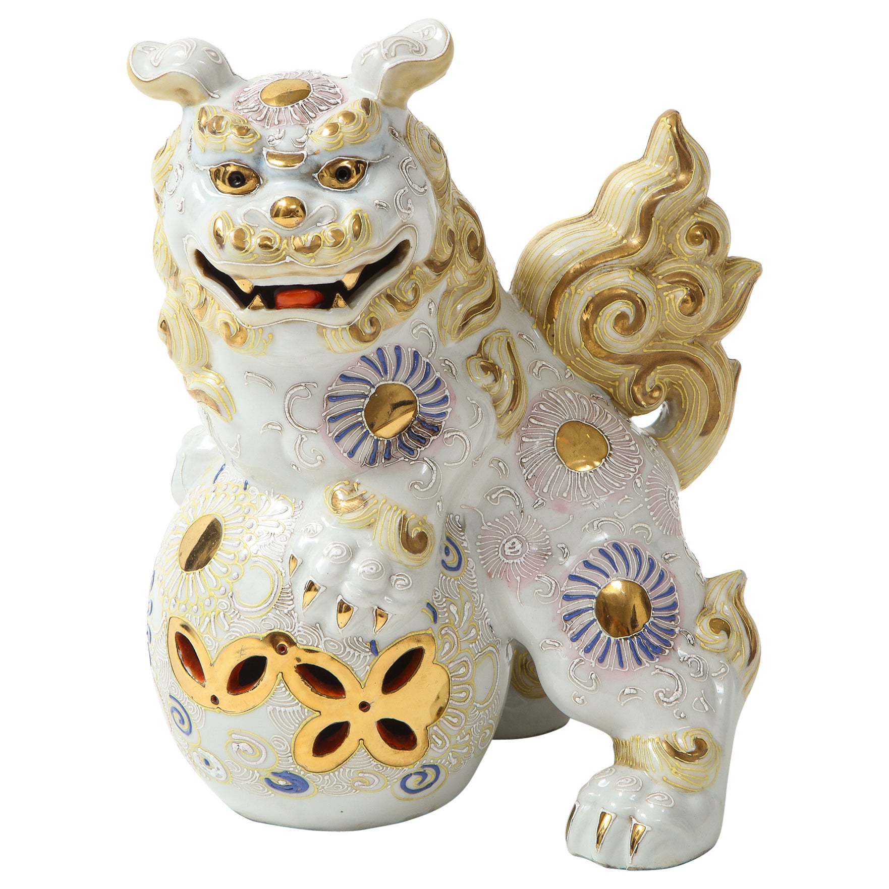 Japanese Porcelain Foo Dog For Sale