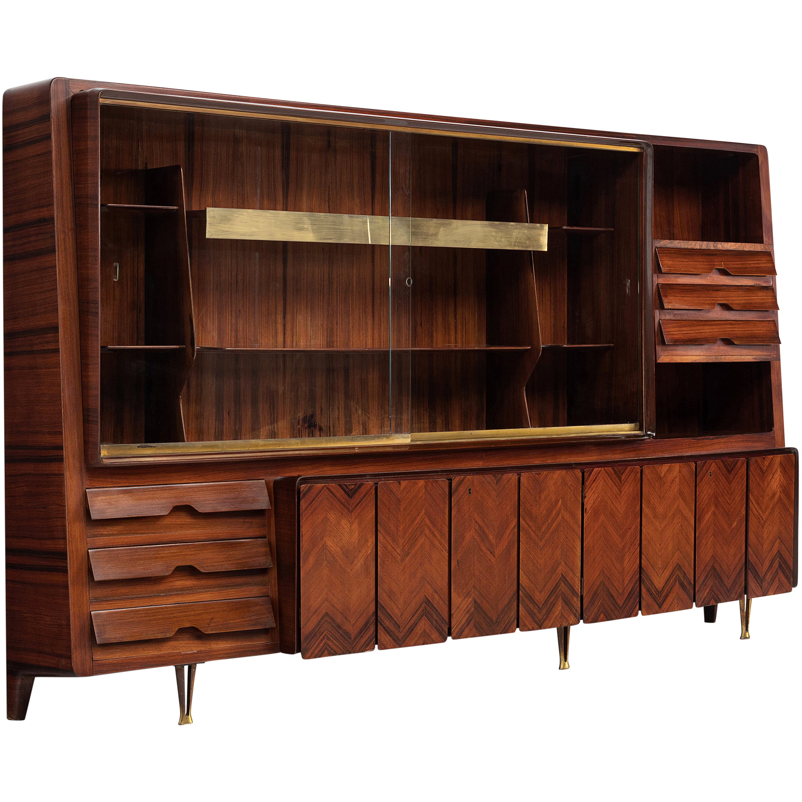 Large Dassi Milano Cabinet with Brass