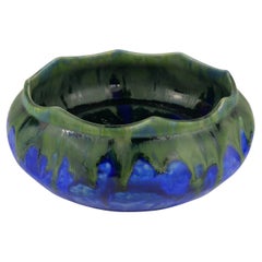 Used Gilbert Menetier French Art Deco Ceramic Bowl, Signed