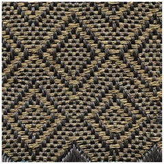 Umber and Black Natural Fiber Handcrafted Area Rug 9'2"x13'1" by Tapistelar