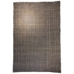 Blue, White Natural Fiber / Copper Handcrafted Area Rug 5'7"x7'11" by Tapistelar