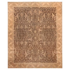 Brown Antique Persian Sultanabad Area Rug. 12 ft x 14 ft 6 in