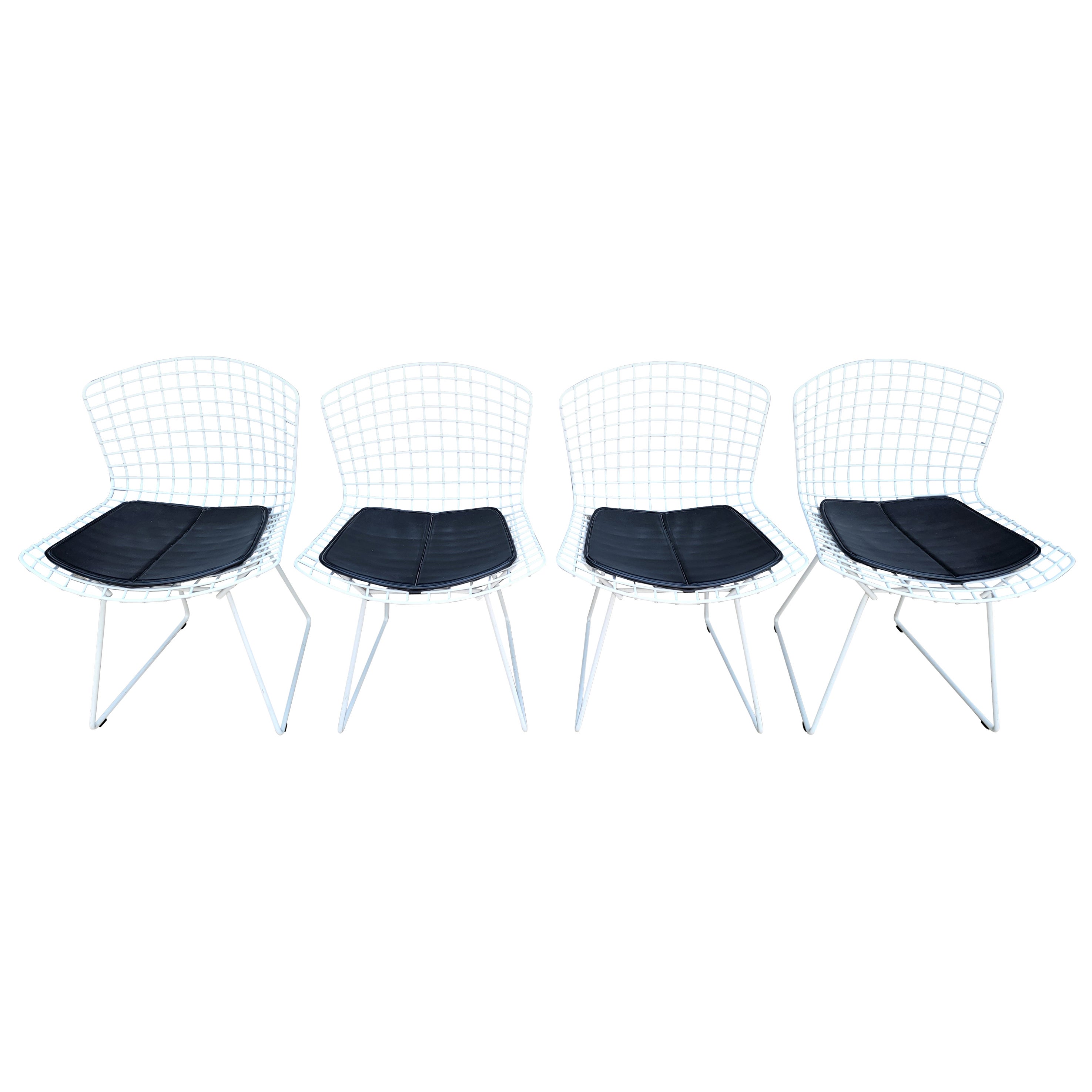Harry Bertoia for Knoll Wire Dining Chairs Set 4 at 1stDibs art deco