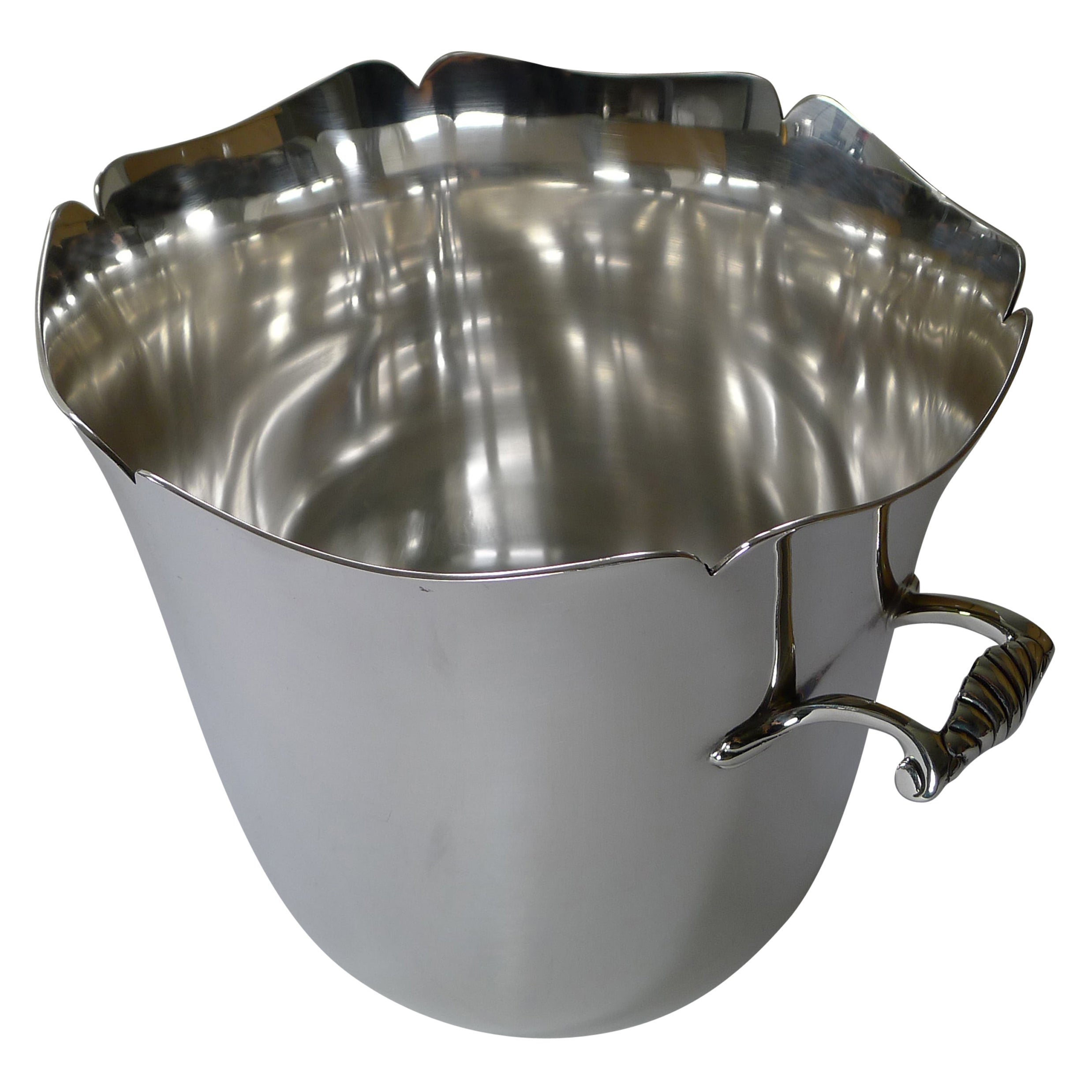 French Silver Plated Champagne Bucket / Wine Cooler by Ercuis, Paris