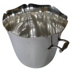 Vintage French Silver Plated Champagne Bucket / Wine Cooler by Ercuis, Paris