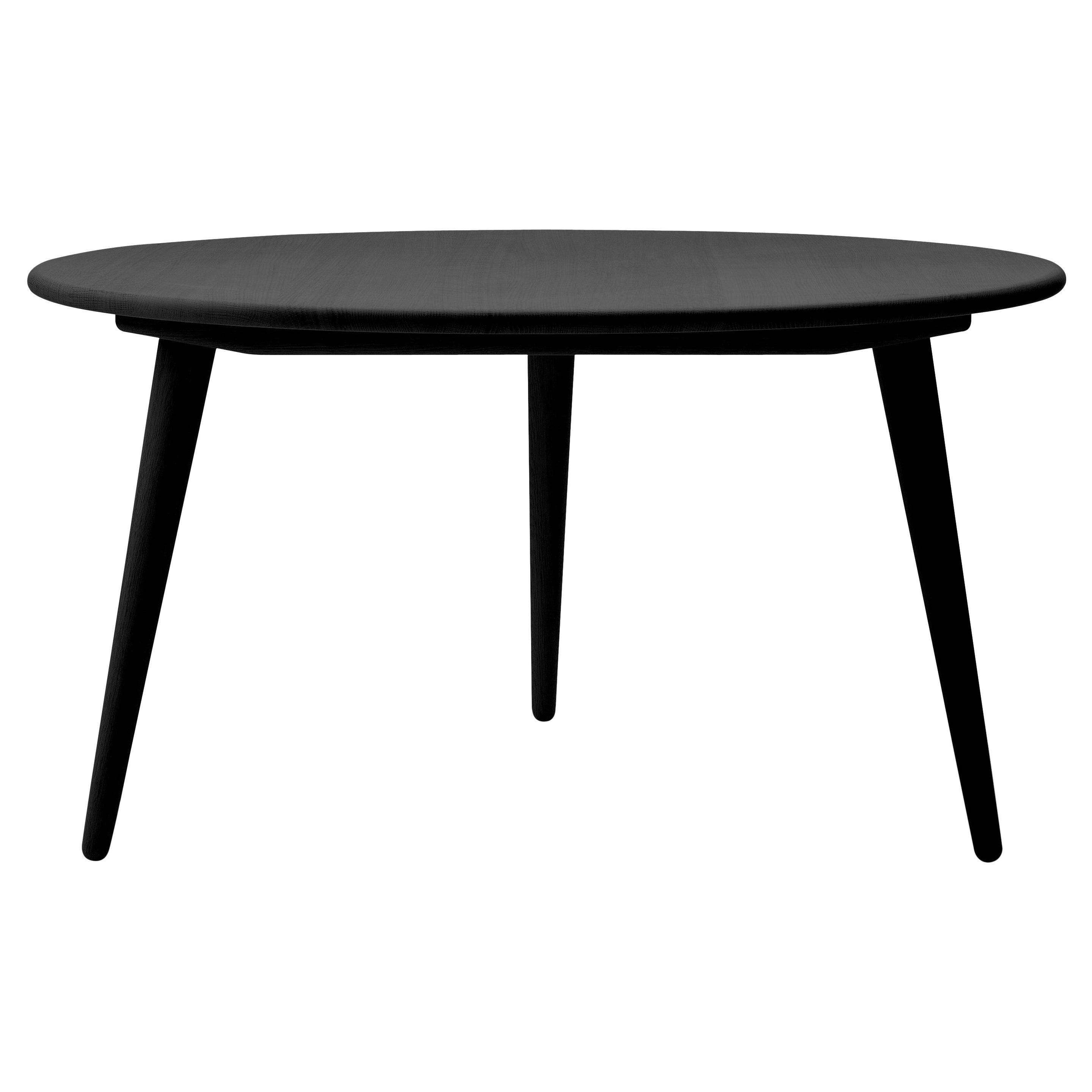 CH008 Large Coffee Table in Oak Painted Black by Hans J. Wegner