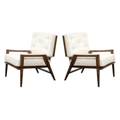 Pair of Mid Century Modern Oak Lounge Chairs by Harold Schwartz for Romweber Co.