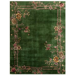 Chinesischer Art-Déco-Teppich aus den 1920er Jahren ( 9' x 11' 6" - 275 x 350 cm)