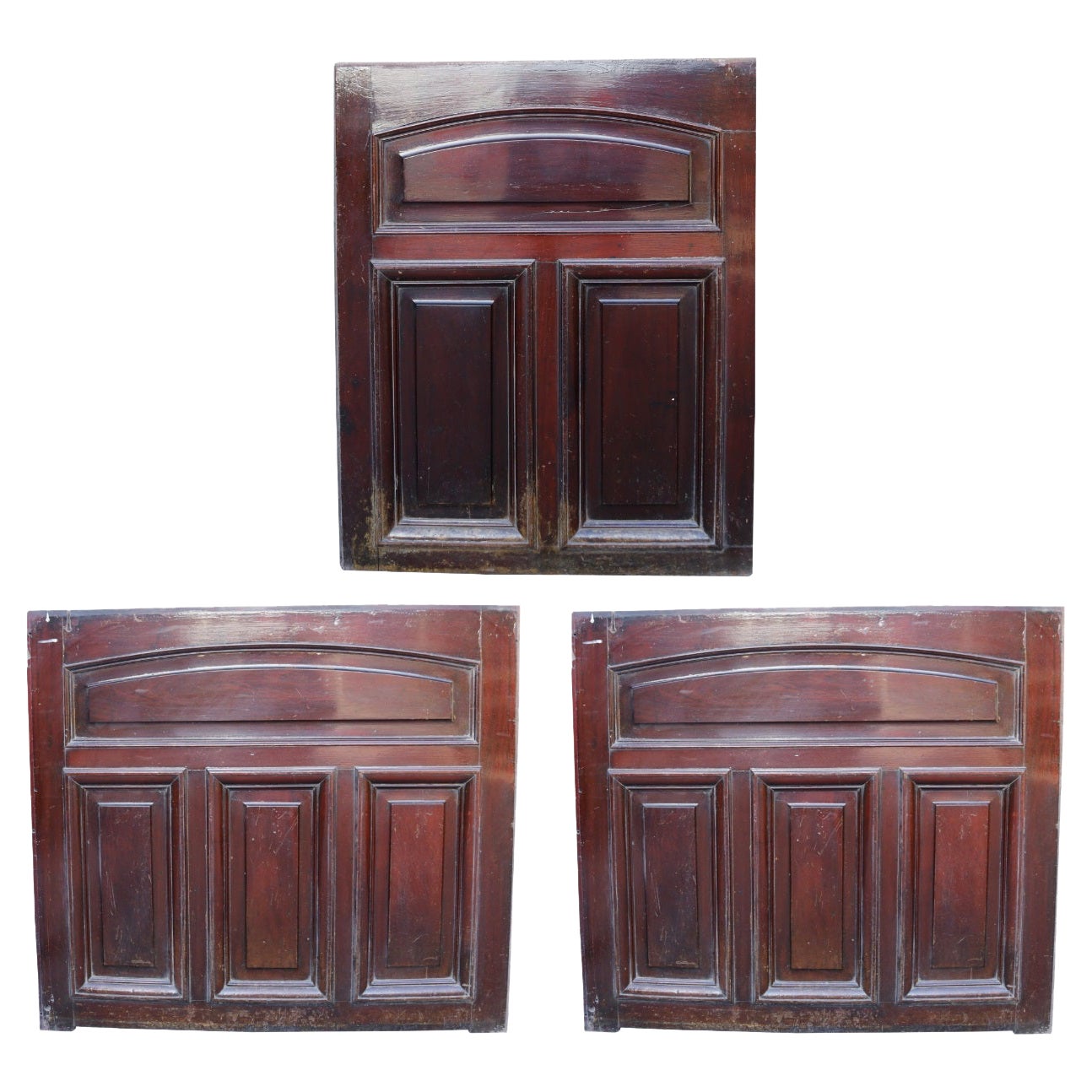 Victorian Reclaimed Mahogany Counter or Bar Panelling For Sale
