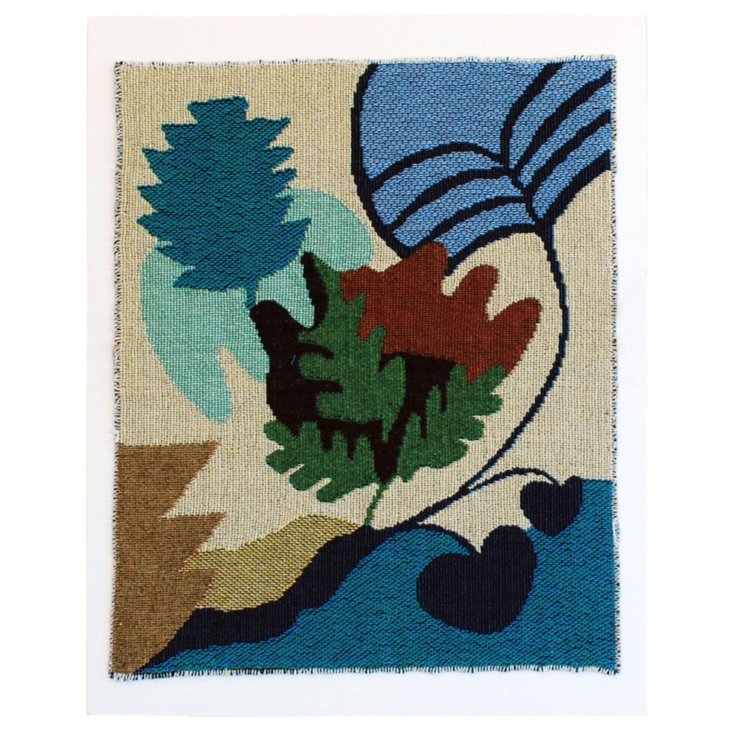 Leaf Study No.5 Woven Tapestry Wall Hanging Abstract Art