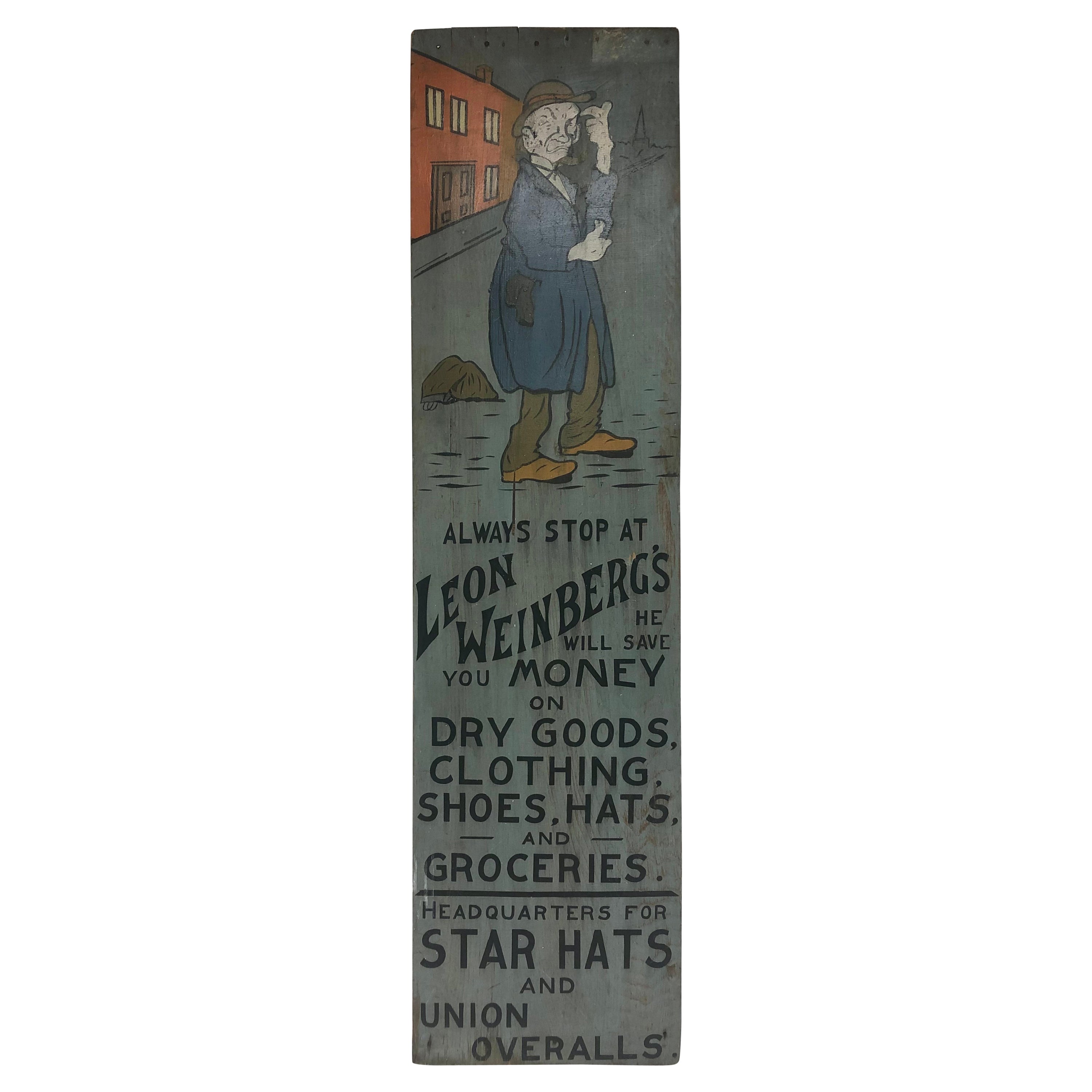 Early 20th Century Advertising Sign by Ithaca Sign Works